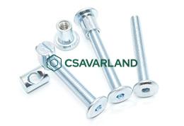 Bútorösszehúzó csavar és hüvely