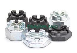 DIN935 / DIN937 - Hatlapú koronás anyák