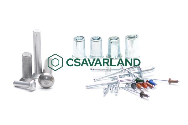 Szegecsek, húzószegecsek, szegecsanyák