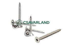 Forgácslap csavarok