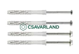 Keret- és tokrögzítő dübelek