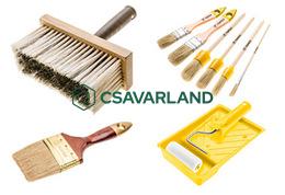 Ecsetek, hengerek, tartozékok