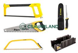 Fűrészek, fűrészlapok, gérládák, favésők