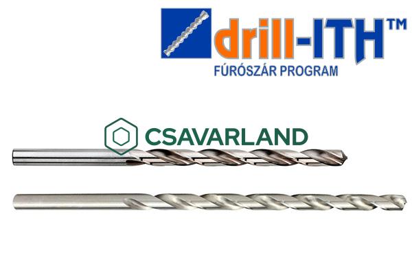 Rövid kétoldalú, hosszú és extra hosszú HSS-G fémcsigafúrók