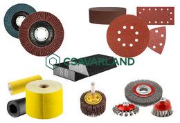 Csiszolókorongok, -papírok, -szalagok, -szivacsok, drótkorongok